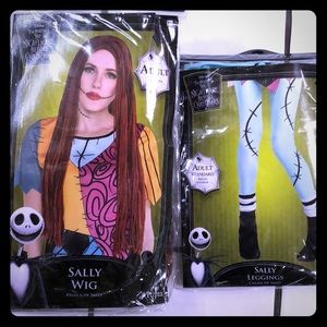 Nightmare before Christmas Sally wig and leggings